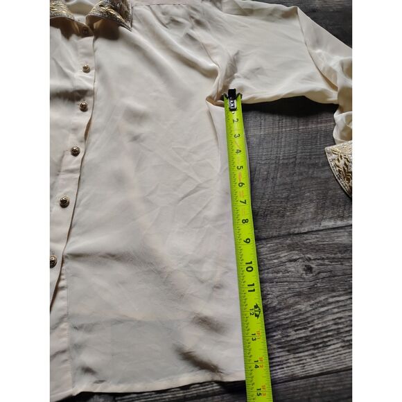 Jerri Sherman Collection Women's Size 6 100% Silk Blouse - Vintage - Picture 6 of 8